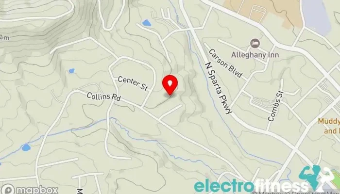 map of Alleghany Wellness Center Wellness center, Gym, Indoor swimming pool in Sparta