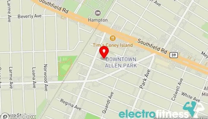 map of Allen Park Fitness Center Fitness center in Allen Park