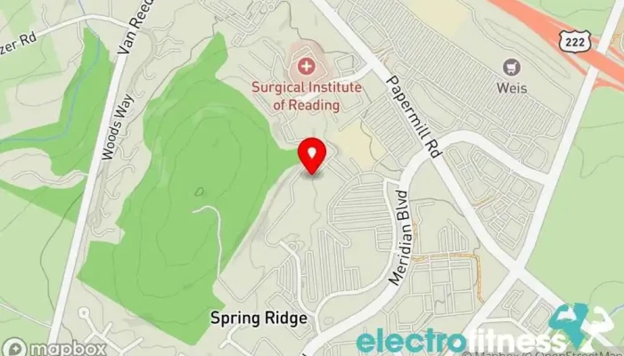 map of Alliance Fitness Center - Spring Ridge Fitness center in Reading