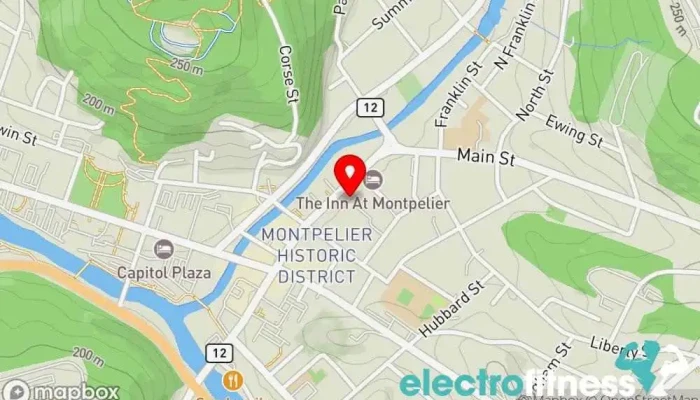 map of Alpenglow Fitness Gym in Montpelier
