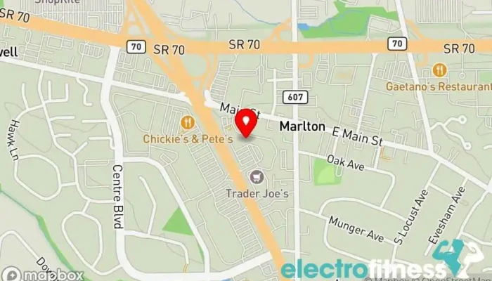 map of Alpha Fit Club Gym in Marlton