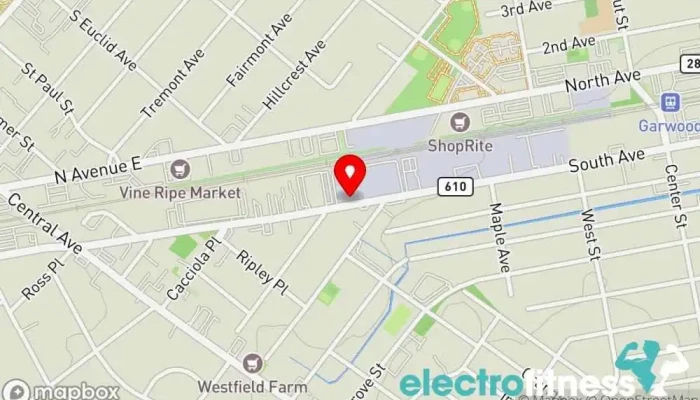 map of Alpha Fit Club Gym in Westfield