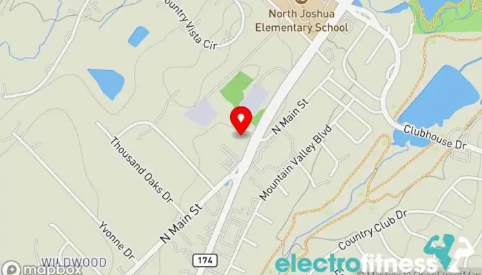 map of Alpha Lyfe Fitness Gym in Joshua