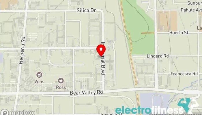 map of Alpha Omega Fitness Gym in Victorville