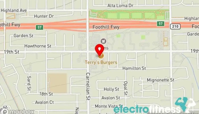 map of Alta Loma Fit Body Boot Camp Physical fitness program, Body shaping class, Fitness center, Gym, Personal trainer in Rancho Cucamonga
