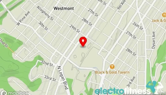 map of Altoona Fitness Center Wellness center in Altoona