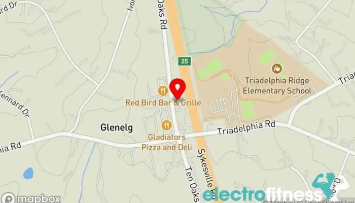 map of American Fitness Express Gym in Glenelg