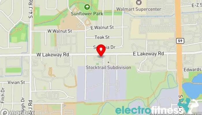 map of American Iron Fitness Gym in Gillette