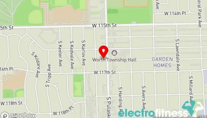 map of American Martial Arts Academy Martial arts school in Alsip