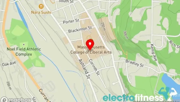 map of Amsler Campus Center Gym Arena in North Adams
