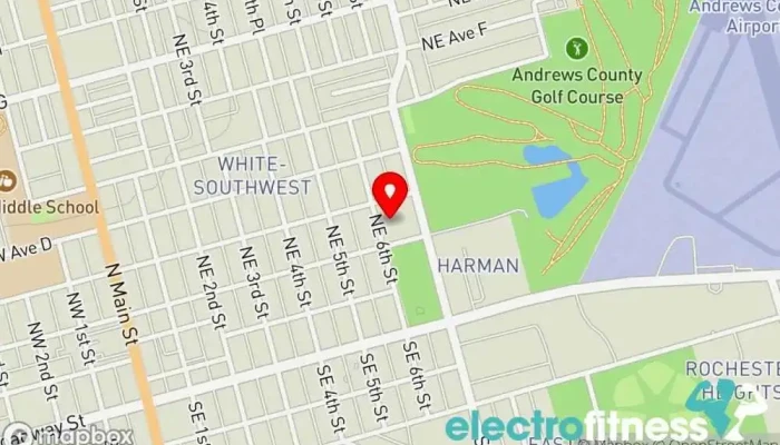 map of Andrews Youth Recreation Center Recreation center in Andrews