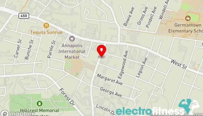 map of Annapolis Boxing Boxing gym, Boxing club, Boxing ring, Gym, Kickboxing school, Martial arts club, Martial arts school, Personal trainer, Self defense school in Annapolis