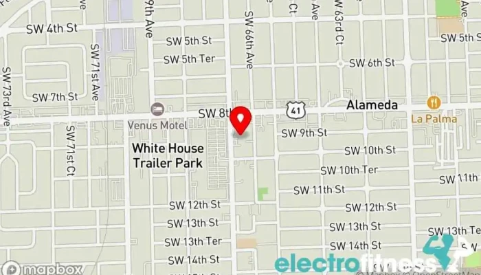 map of AnotherLevelFit Gym in Miami