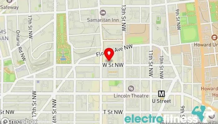 map of Anthony Bowen Branch YMCA Non-profit organization, Child care agency, Conference center, Gym, Recreation center, Rock climbing, Summer camp organizer, Yoga studio, Youth organization in Washington