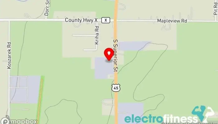 map of Antigo Sportswear Sportswear store in Antigo