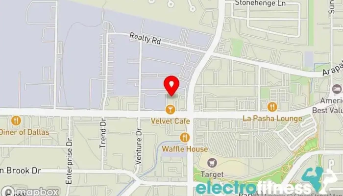 map of Anytime Fitness Carrollton Texas Gym, Fitness center, Personal trainer, Physical fitness program in Carrollton