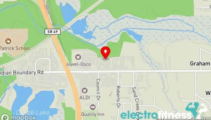 map of Anytime Fitness Gym, Fitness center, Personal trainer, Physical fitness program, Weightlifting area, Women's personal trainer in Chesterton