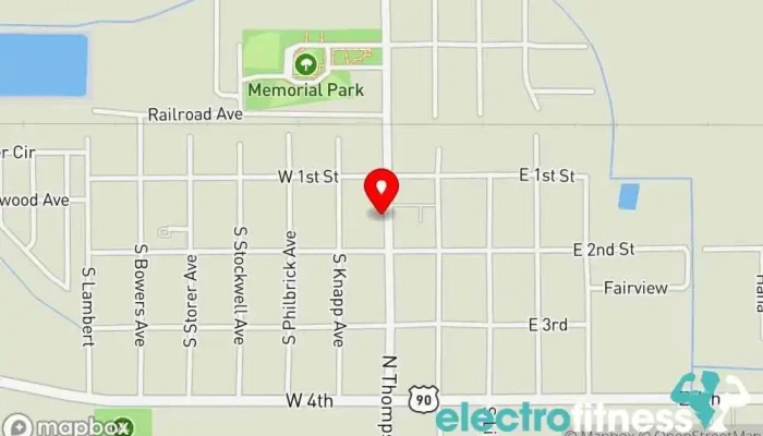 map of Anytime Fitness Gym, Fitness center, Personal trainer, Physical fitness program, Weightlifting area, Women's personal trainer in Iowa