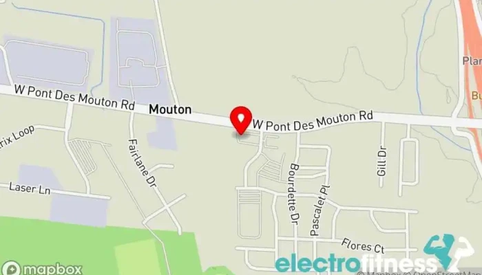 map of Anytime Fitness Gym, Fitness center, Personal trainer, Physical fitness program, Weightlifting area, Women's personal trainer in Lafayette