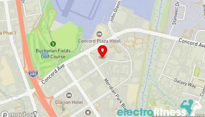 map of Anytime Fitness Gym, Fitness center, Personal trainer, Physical fitness program, Weightlifting area, Women's personal trainer in Concord