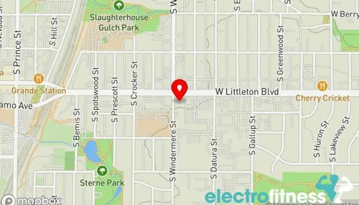 map of Anytime Fitness Gym, Fitness center, Personal trainer, Physical fitness program, Weightlifting area, Women's personal trainer in Littleton