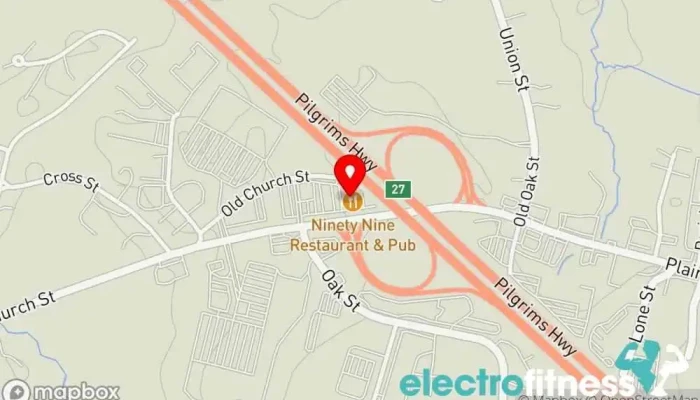 map of Anytime Fitness Gym, Fitness center, Personal trainer, Physical fitness program, Weightlifting area, Women's personal trainer in Pembroke