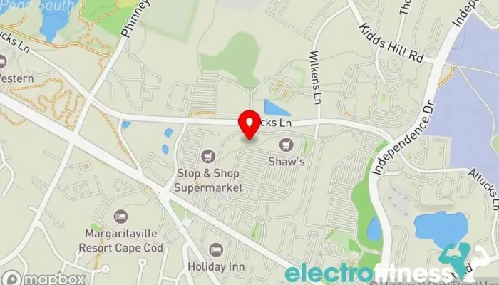 map of Anytime Fitness Gym, Fitness center, Personal trainer, Physical fitness program, Weightlifting area, Women's personal trainer in Hyannis