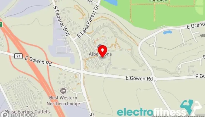 map of Anytime Fitness Gym in Boise