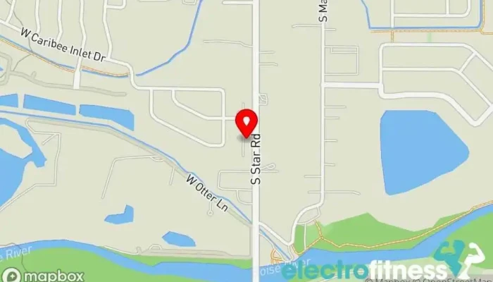 map of Anytime Fitness Gym, Fitness center, Personal trainer, Physical fitness program, Weightlifting area, Women's personal trainer in Star