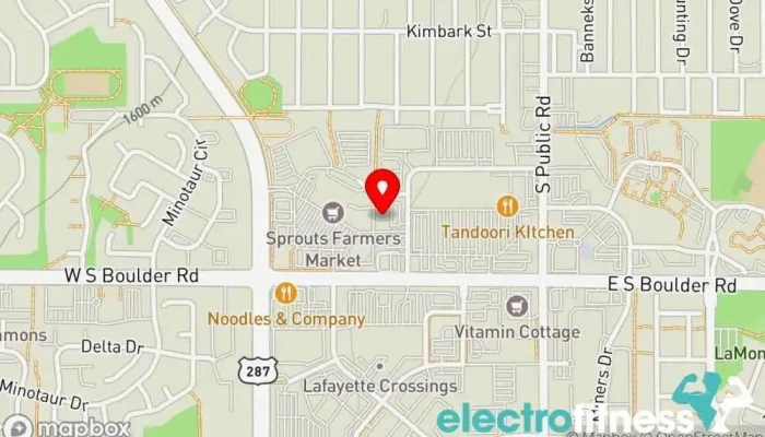 map of Anytime Fitness Gym, Fitness center, Personal trainer, Physical fitness program, Weightlifting area, Women's personal trainer in Lafayette