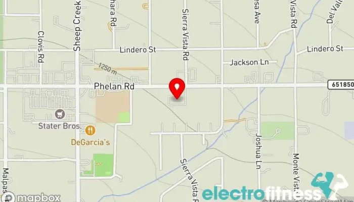 map of Anytime Fitness Gym in Phelan