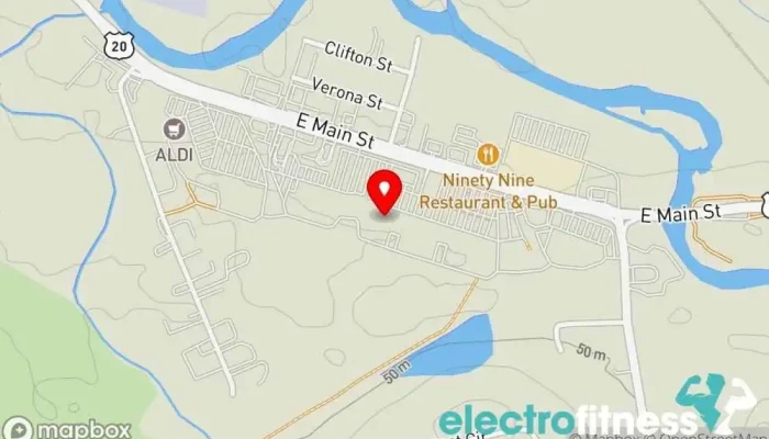 map of Anytime Fitness Gym in Westfield