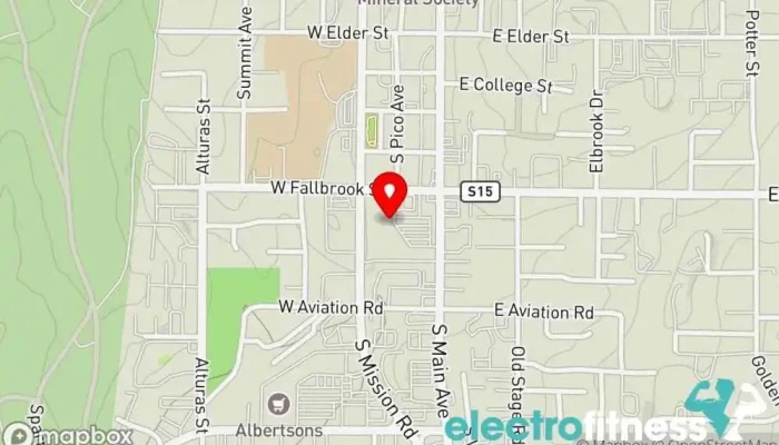map of Anytime Fitness Gym, Fitness center, Personal trainer, Physical fitness program, Weightlifting area, Women's personal trainer in Fallbrook