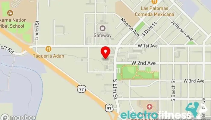 map of Anytime Fitness Gym, Fitness center, Personal trainer, Physical fitness program, Weightlifting area, Women's personal trainer in Toppenish