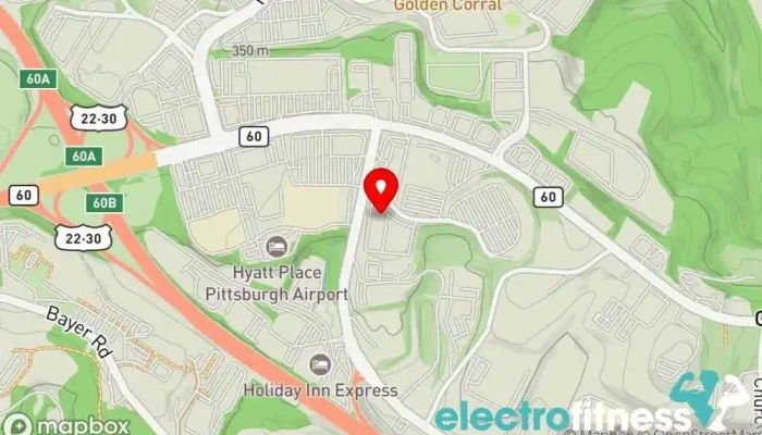 map of Anytime Fitness Gym, Fitness center, Personal trainer, Physical fitness program, Weightlifting area, Women's personal trainer in Pittsburgh