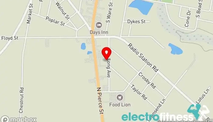 map of Anytime Fitness Gym, Fitness center, Personal trainer, Physical fitness program, Weightlifting area, Women's personal trainer in Alma