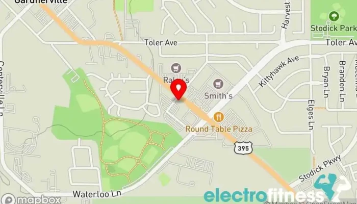 map of Anytime Fitness Gym, Fitness center, Personal trainer, Physical fitness program, Weightlifting area, Women's personal trainer in Gardnerville