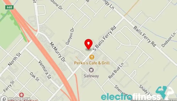 map of Anytime Fitness Gym, Fitness center, Personal trainer, Physical fitness program, Weightlifting area, Women's personal trainer in Anderson