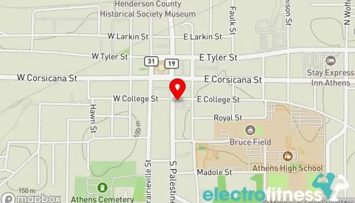map of Anytime Fitness Gym, Fitness center, Personal trainer, Physical fitness program, Weightlifting area, Women's personal trainer in Athens