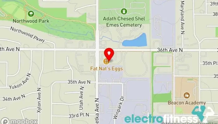 map of Anytime Fitness Gym, Fitness center, Personal trainer, Physical fitness program, Weightlifting area, Women's personal trainer in New Hope