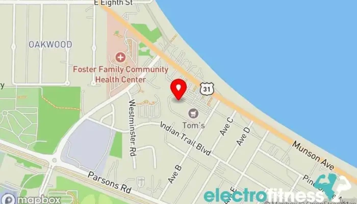 map of Anytime Fitness Gym in Traverse City