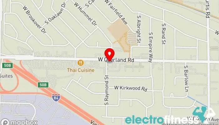 map of Anytime Fitness Overland Gym, Personal trainer in Boise