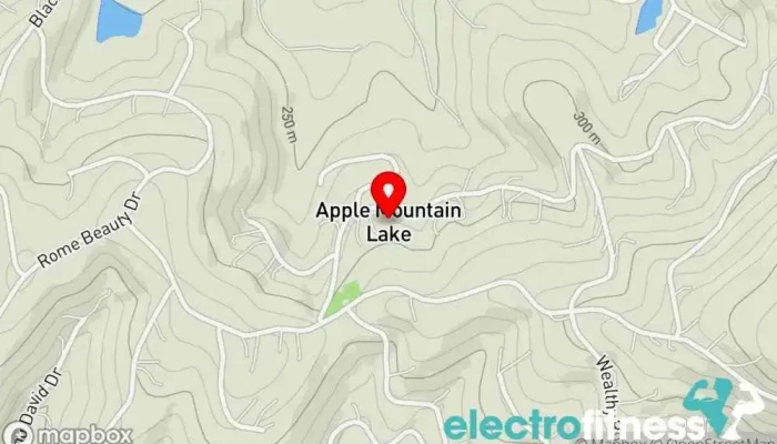 map of Apple Mountain Lake  in Apple Mountain Lake