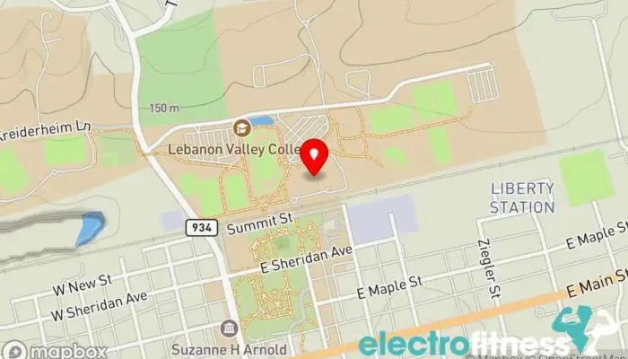 map of Arnold Sports Center Sports complex, Sports club in Annville