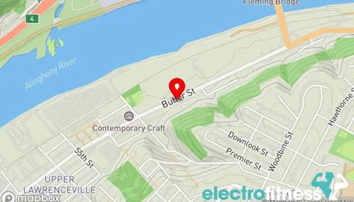 map of Arsenal Strength Gym, Personal trainer in Pittsburgh