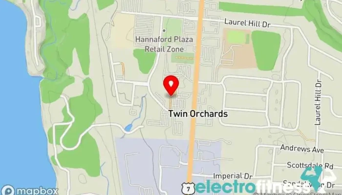 map of Artemis Fitness Physical fitness program, Gym, Personal trainer in South Burlington