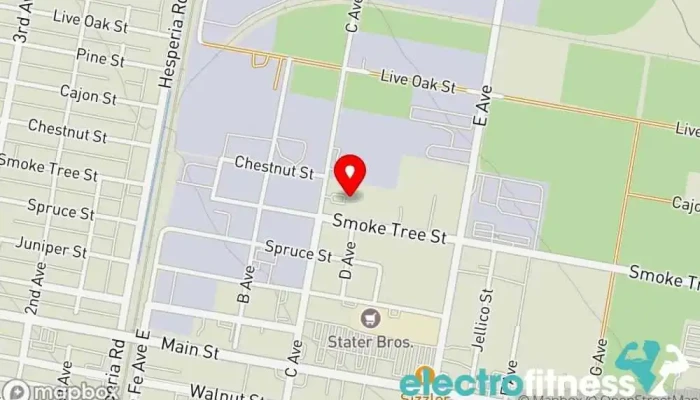map of Ascent Crossfit Gym in Hesperia