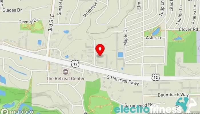 map of Athletic Wellness Wellness center in Altoona