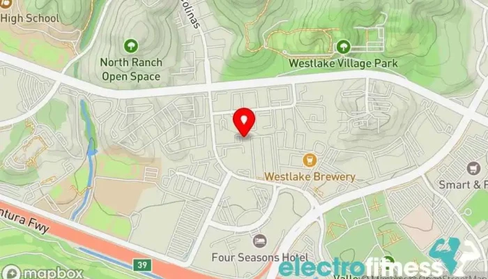 map of Athletix Gym, Fitness center, Personal trainer, Physical fitness program, Sports club, Weight loss service in Westlake Village