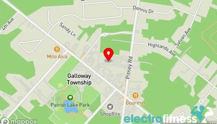 map of Atilis Gym Galloway Fitness center in Galloway
